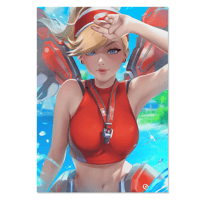 Lifeguard Mercy Art Print