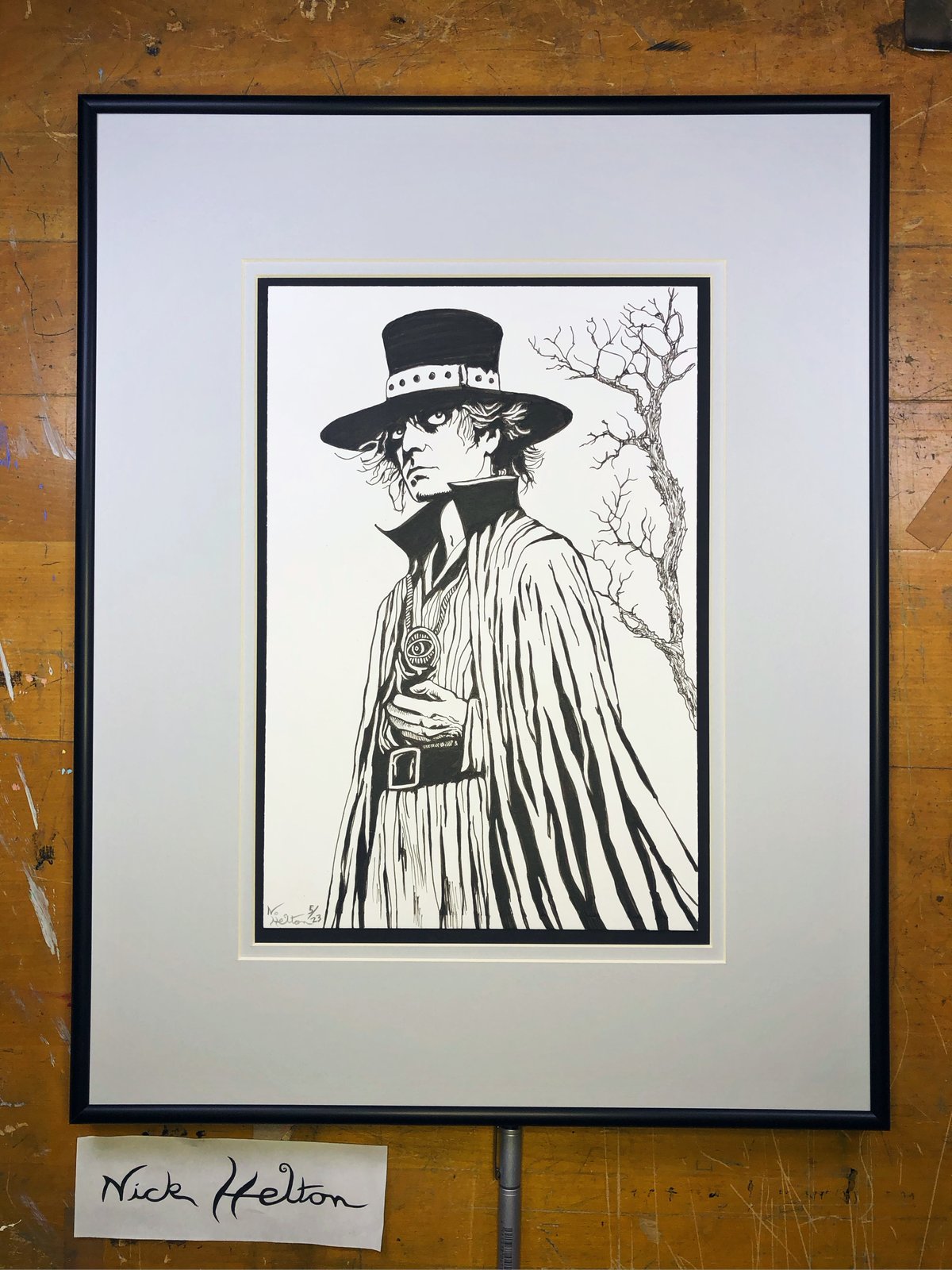 Image of Warlock - ink drawing