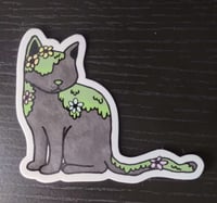 Image 1 of Mossy Cat Statue