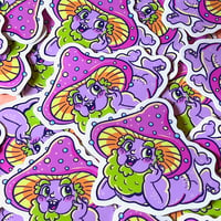 Image 2 of Purple Gnome Sticker