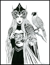 Image 1 of Oracle of the Nocturne - original ink drawing
