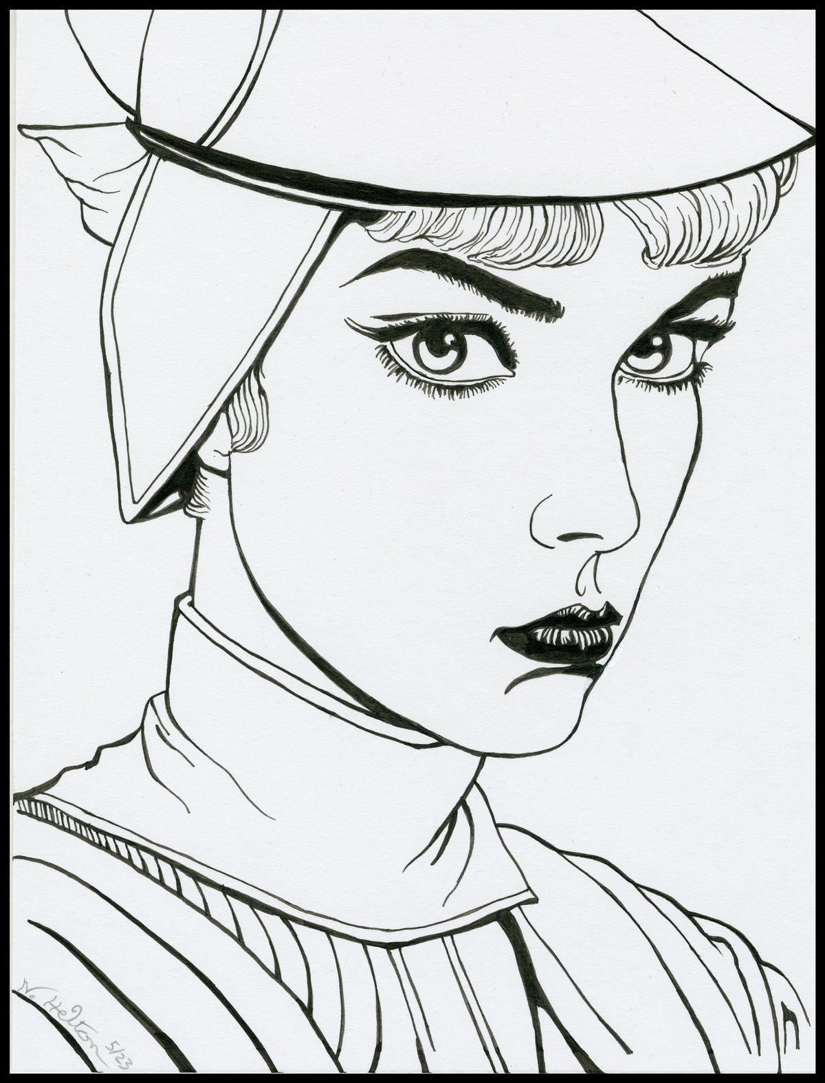 Image of Patience and Intention - ink drawing