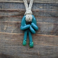 Image 1 of Get A Peace- Aqua Azul Holy Hand Pendant