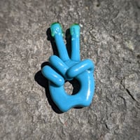 Image 2 of Get A Peace- Aqua Azul Holy Hand Pendant