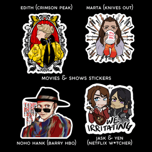 My Fave Movies & TV Shows Stickers