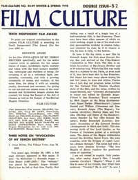 Film Culture No. 48-49, 1970