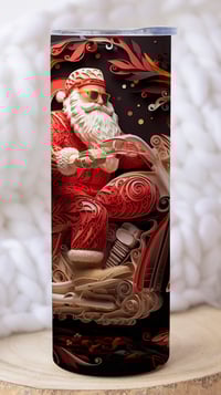 Image 2 of 20oz Santa on Motorcycle