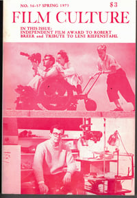 Film Culture No. 56-57, 1973