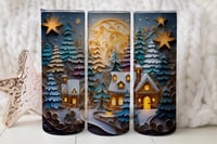 Image 1 of 20oz Christmas Village Tumbler
