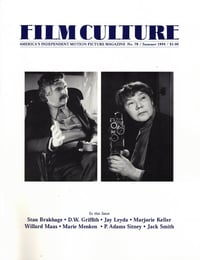 Film Culture No. 78, 1994