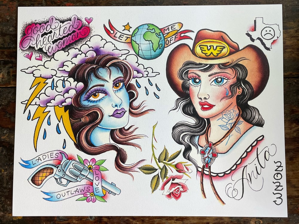 Image of Waylon’s Girls Print 