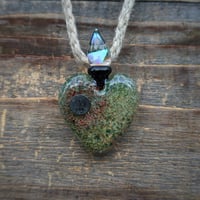 Image 1 of Mossy Sacred Heart w/nail