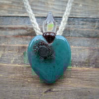 Image 1 of Aqua Azul Sacred Heart pendant
