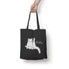 Don't Be An Asshole Tote Bag, featuring Anxiety Cat