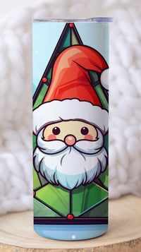 Image 2 of 20oz Stained Glass Santa Tumbler
