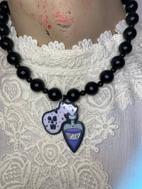 Image 1 of Upcycled Vintage Boys Tears Choker Necklace by Ugly Shyla 