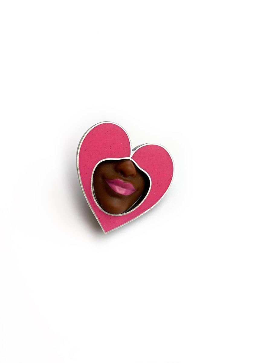 Image of Smile Heart Pin - 1