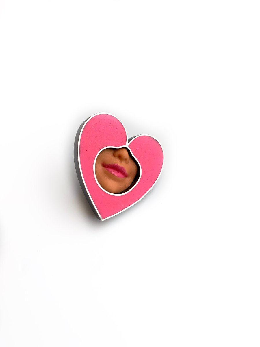 Image of Smile Heart Pin - 2