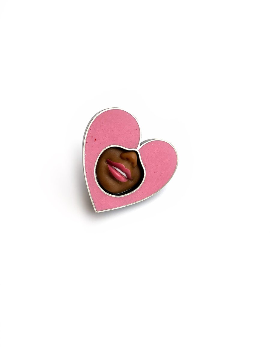 Image of Smile Heart Pin - 3