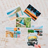 Lady in a Landy Sticker + 5x Nature Photography Postcards Combo