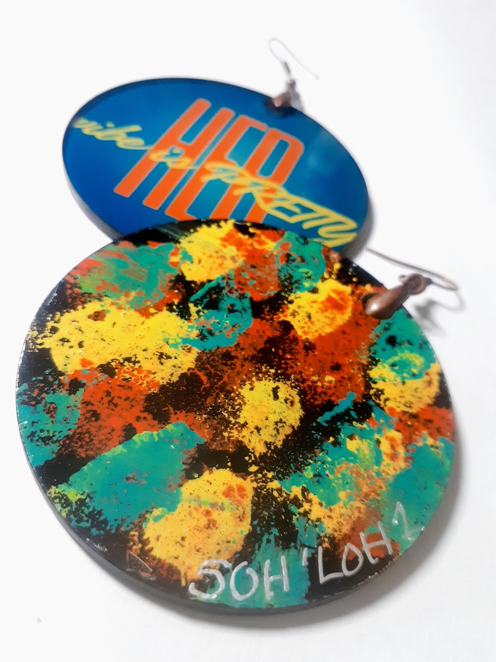 Image of Her Vibe is Pretty, Sublimated earrings, Handmade jewelry