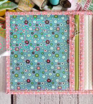 Image of The Compadre Case/Snap Pocket/Lori Holt/Pink Bind