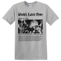 Image 1 of Earth's Dopest Band Tee - Ash Grey