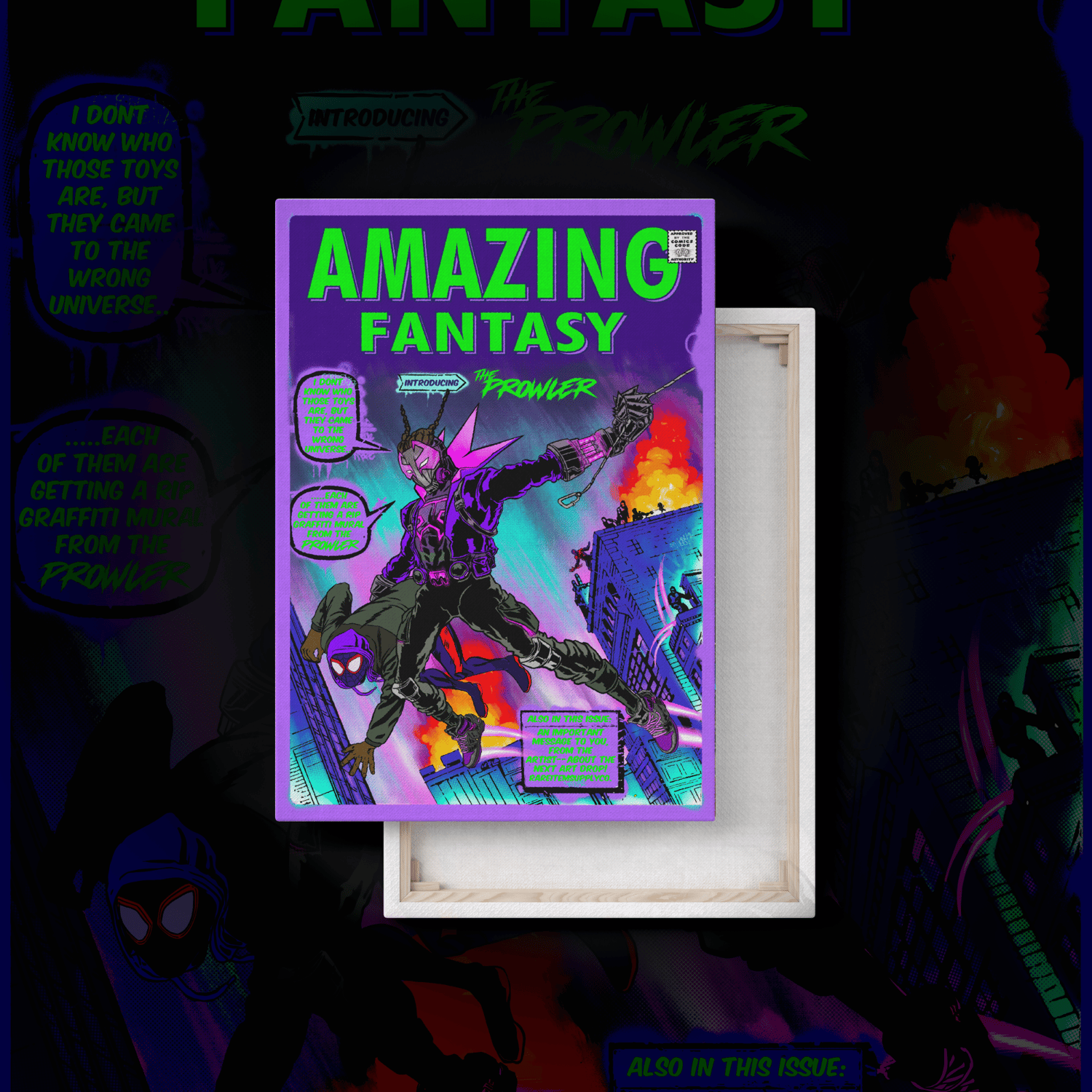 Vintage Comic Cover Canvas
