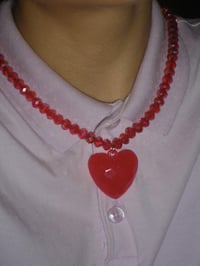 Image 6 of Flaming Hot Heart Necklace