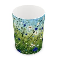 Image 3 of 'Cornflower Meadow' fine bone china mug