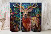 Image 1 of 20oz 3D Reindeer Tumbler