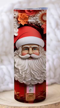 Image 2 of 20oz 3D Santa Tumbler