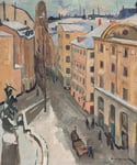 20th Century Swedish School 'City in Snow'