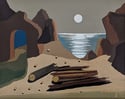 Eric Cederberg (1897 - 1984) 'Moonlit Beach'