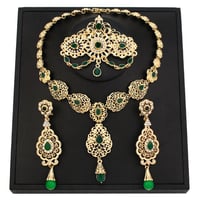 Moroccan Jewelry Set, Arabian Bridal Jewelry Set