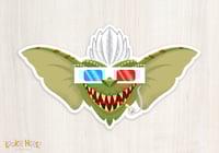 Image of Gremlins Movie Inspired Stripe Monster Vinyl Sticker! 80's Horror Movie Monster Art!