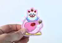 Image of Killer Klowns Funny Sticker! Retro Horror Art!