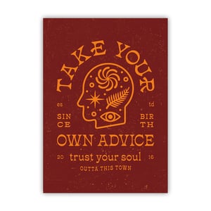 Image of Take Your Own Advice Art Print | A6 | 🌀
