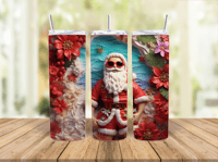 20oz Summer Santa Tumbler
