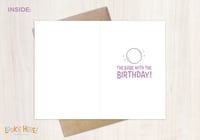 Image of Labyrinth Illustrated Birthday Card- Jareth the Goblin King - 4.5 by 6 Inch- 1980s Movie Character 