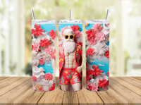20oz Sexy Summer Santa Tumbler