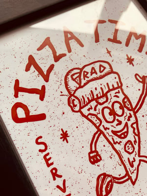 Image of Pizza Time Art Print | A6  🍕