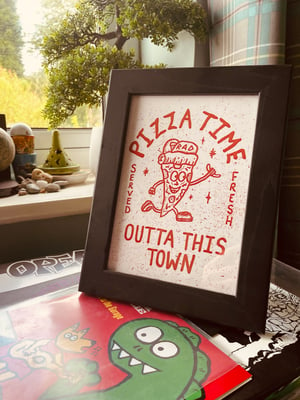 Image of Pizza Time Art Print | A6 | 🍕
