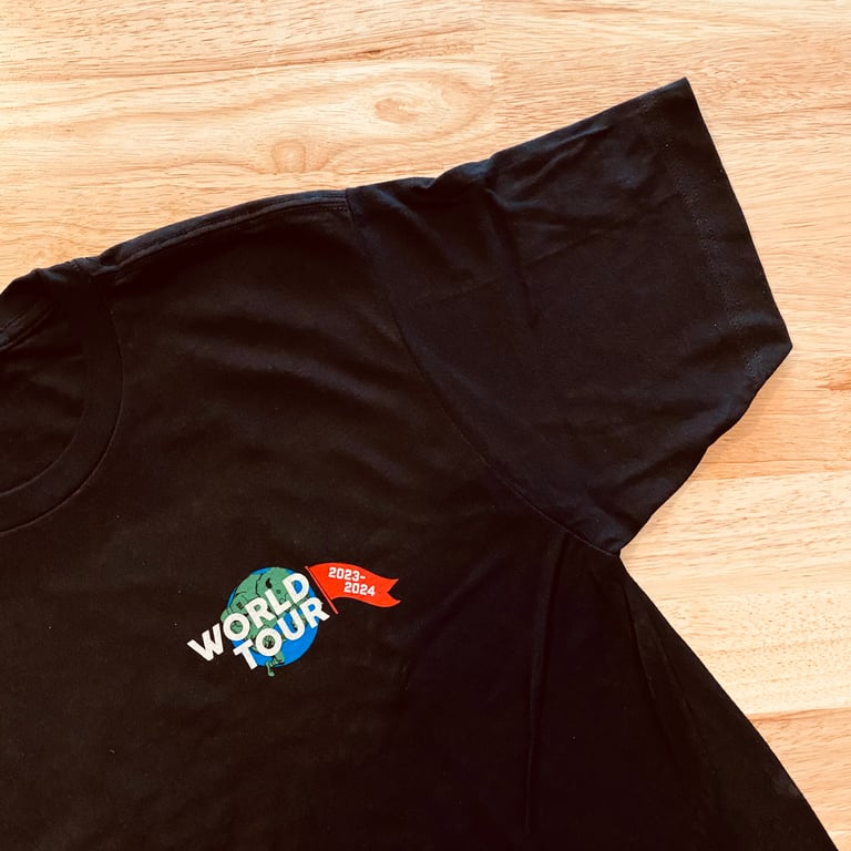 WORLD TOUR TEE - BLACK