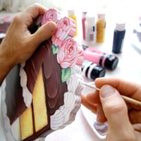 Image 5 of Chocolate Frosted Cake plaque 