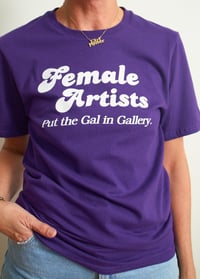 Image 2 of Gal in Gallery T-Shirt— Purple