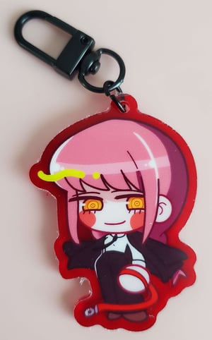 6 CM Chainsaw Man Colored Acrylic Keychains!