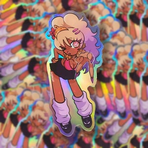 4 Inch Gyaru holo Sticker