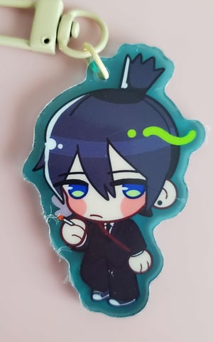 6 CM Chainsaw Man Colored Acrylic Keychains!