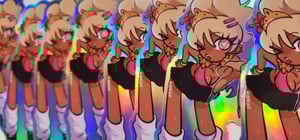 4 Inch Gyaru holo Sticker